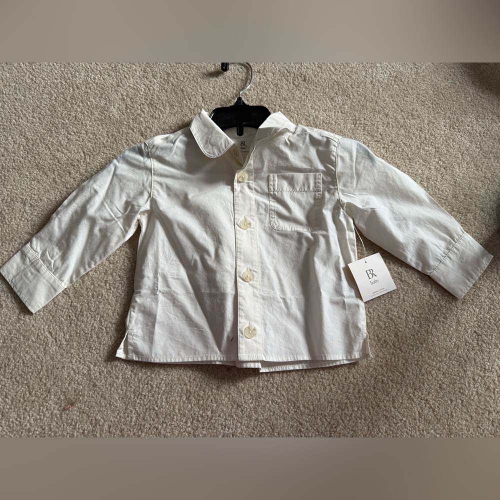 Banana Republic Baby White Button-Up Shirt NWT